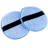 Bloc de cire ultra-doux de 5 pouces pour application au doigt - Applicateur de polissage et de detailing automobile en microfibre 14g - Blocs de cire pour polissage automobile