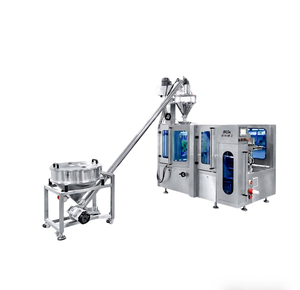 Machine d'emballage rotative pour sachets préformés ABBA-300R, 8 stations, équipement d'emballage automatique de sachets Doypack à fermeture éclair pour l'emballage alimentaire - Product Image 1
