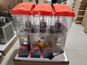 เครื่องจ่ายน้ำผลไม้แบบน้ำพุเชิงพาณิชย์ เครื่องจ่ายเครื่องดื่มหลากสี เขียว เหลือง ส้ม สำหรับร้านชานมไข่มุก โรงงานผลิตโดยตรง - Product Image 6