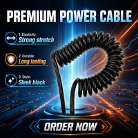 Câble en cuivre 24AWG personnalisé OEM, câble spiralé haute flexibilité avec connecteur personnalisé pour machines