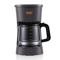 Cafetière électrique RAF Mini, portable, automatique, pour la maison, petite cafetière américaine, pot en plastique, 10 tasses