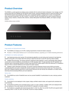 Original New không dây điểm truy cập điều khiển 10 x GE + 2x10 GE SFP + Thiết bị mạng điểm truy cập điều khiển - Product Image 4