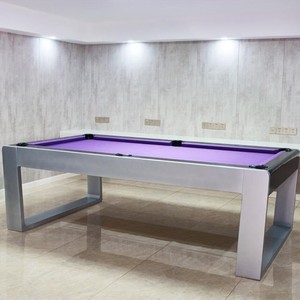 Table de <span class=keywords><strong>billard</strong></span> sur mesure en bois massif avec bordure en acrylique et finition peinture mate pour usage commercial, <span class=keywords><strong>billard</strong></span> américain à neuf boules, noir - Product Image 3