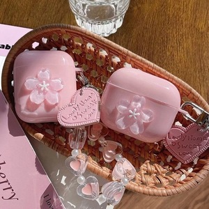 เคสลายดอกซากุระ เหมาะสำหรับ AirPods Pro 1/2/3/4/5 สีชมพู เคสหูฟังไร้สายกันกระแทก - Product Image 4