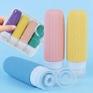 Set de Viaje Ecológico de 90 ml, Marca <span class=keywords><strong>XND</strong></span>, Botella de Viaje Aprobada por la TSA, a Prueba de Fugas, Kit de Botellas de Silicona Reutilizables para Artículos de Aseo - Product Image 6