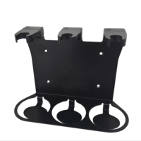 Distributeurs automatiques de savon liquide triples en plastique ABS à fixation murale pour salle de bain et hôtel