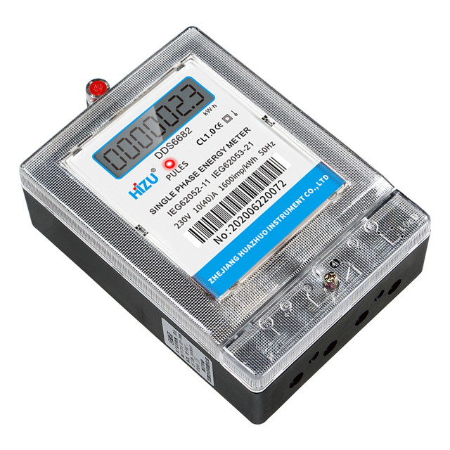 Economical Single-Phase Digital Wall-Mounted Electric Meter Prepaid Energy Watch for Efficient Metering