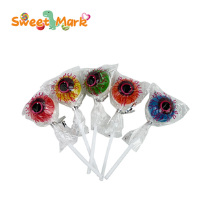 Monster Eye Ball Shape Lollipop Tree Caramelo duro con piruletas con sabor a frutas en embalaje de bolsa - Product Image 3