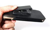 Étui de téléphone universel en PU avec clip ceinture, support antichoc et béquille, designs personnalisés, plusieurs couleurs, ajustement parfait à 100 %