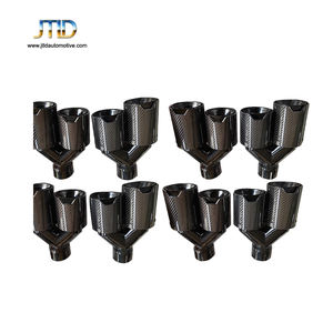 ปลายท่อไอเสียสแตนเลส 304 แบบยูนิเวอร์แซล พร้อมโลโก้ <span class=keywords><strong>M</strong></span>  ปลายท่อคาร์บอนไฟเบอร์คู่ สำหรับ BMW - Product Image 5