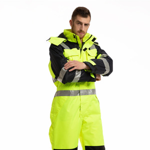 <span class=keywords><strong>Personnalisé</strong></span> <span class=keywords><strong>pas</strong></span> <span class=keywords><strong>cher</strong></span> 100 coton charbon Mine électricien congélateur uniforme vêtements <span class=keywords><strong>de</strong></span> <span class=keywords><strong>travail</strong></span> avec taille élastique haute réfléchissant - Product Image 2