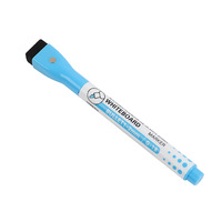 Stylo de tableau blanc magnétique à base d'eau, marqueur de tableau blanc effaçable avec plumeau