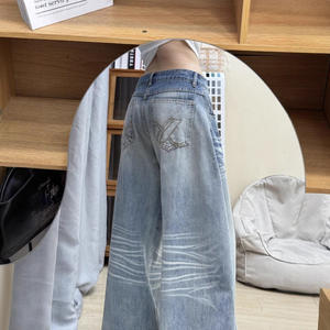 Nouveau <span class=keywords><strong>pantalon</strong></span> large amincissant à coupe droite pour femmes d'automne pour femmes rondes - Product Image 3