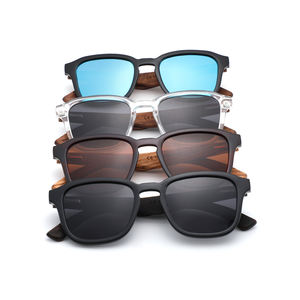 2024 marcos cuadrados de madera Unisex gafas de sol moda clásica hecha a mano fábrica gafas de sol de lujo gafas de sol hombres - Product Image 5