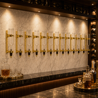 Distributeur de parfum rotatif doré à 12 têtes / Machine de remplissage d'huiles essentielles pour bar à parfums de mariage