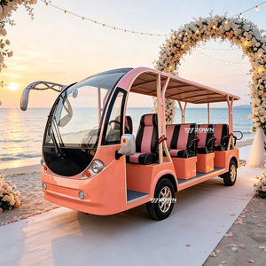 Bus électrique de tourisme, navette de luxe, bus de ville pour visites touristiques, moteur AC 5 kW/7,5 kW, 24-30 km/h, personnalisable, 8-23 places - Product Image 1