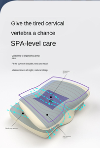 WJ-2057 Appui-tête orthopédique moderne à mémoire de forme, confortable, en tissu doux à rebond, haute qualité, avec cloison papillon - Product Image 4