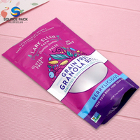 Emballage personnalisé en sachet plastique imprimé, sachet refermable de qualité alimentaire, sachet Doypack en Mylar
