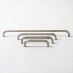 Poignée de meuble en laiton massif, finition nickel brossé, pour armoire, placard, cave à vin, tiroir de cuisine, commode, quincaillerie de bar - Product Image 3