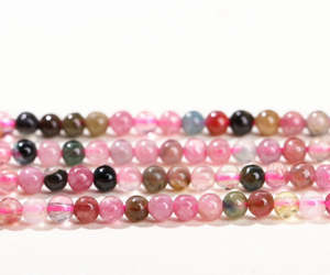 3mm cristal naturel sept couleurs tourmaline perles lâches bonbons tourmaline perles rondes DIY accessoire - Product Image 4