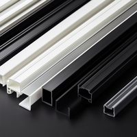 Profilé PVC personnalisé, écologique et durable pour fenêtres coulissantes, applications cuisine et salle de bain, design moderne, plastique, Chine
