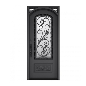 Custom French Security Front <strong>Door</strong>, Windproof Anti-burglar Exterior Entry <strong>Door</strong> for Home - Product Image 6