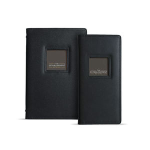 Porte-menu personnalisé en cuir écologique, livre de menu de haute qualité personnalisable avec bande élastique, couvertures de menu pour restaurant - Product Image 1