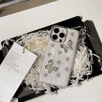 Casing HP iPhone 15/14/13/12/11 Pro Max dengan Pola Bintang 3D Epoxy Estetis Girly