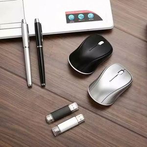 Nouveauté 2025, ensemble cadeau stylo souris sans fil avec logo personnalisé, cadeau d'entreprise de luxe pour Noël, cadeau promotionnel en plastique - Product Image 5