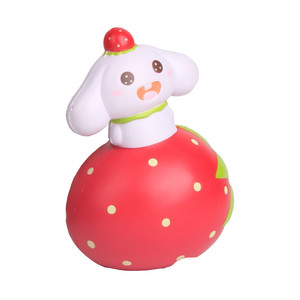 Pu Strawberry Dog Fidget Toy Slow <b>Rebound</b> Stress Relief For Kids 2 To 4 Years Unisex - Product Image 3