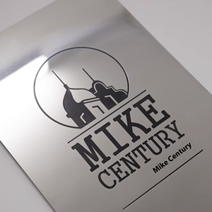 Panneau publicitaire en acier inoxydable avec logo d'<span class=keywords><strong>entreprise</strong></span> personnalisé pour l'extérieur Villa Studio Plaque de porte et panneau d'affichage en métal - Product Image 1