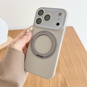 เคสโทรศัพท์หนังแท้บางเฉียบ ป้องกันเลนส์กล้อง สำหรับ iPhone 17 Pro Max และ iPhone 17  แบบเคลือบหนัง - Product Image 3