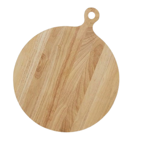 Planche hachoir en bois d'acacia de forme arrondie Blocs à découper de conception simple Restauration Utilisation pour couper la viande - Product Image 1