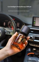 Diffuseur d'arômes de voiture haut de gamme, technologie ultrasonique, parfum longue durée et purification de l'air, capacité de 120 ml