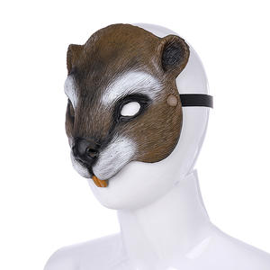Máscara de Halloween Pascua Carnaval Fiesta Decoración Accesorios Media cara PU Espuma Animal lindo Máscara de <span class=keywords><strong>ardilla</strong></span> - Product Image 3