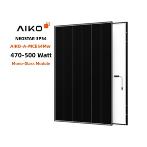 Pannelli Solari Aiko Neostar a Mce54mw N-Type ABC Half Cell 470-500 Watt, Efficienza 25%, Vetro Mono Nero - Product Image 1