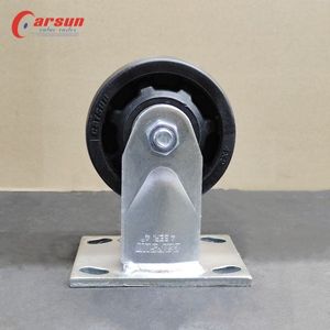 Ruedas Giratorias de Acero Fundido de Alta Resistencia de 4 Pulgadas, Resistentes a Altas Temperaturas, con Rodamientos de Bolas, Superficie Galvanizada, Protectores de Roscas, Resistentes al Desgaste - Product Image 3
