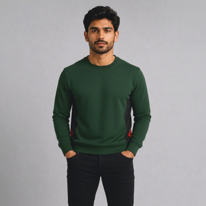 Sudadera de Forro Polar Grueso para Hombre, Cuello Redondo, Manga Larga, Cálida, Informal, para Senderismo, Viajes, Ropa Deportiva, Cómoda - Product Image 1
