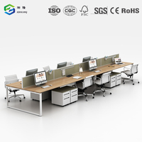 Système de bureau modulaire pour 8 personnes avec cloisons de bureau pour les startups