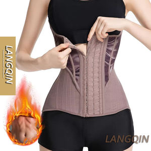 LANGQIN Corset amincissant et gainant pour femme, respirant, écologique, avec rembourrage fessier, effet sablier, contrôle du ventre et maintien sous la poitrine - Product Image 1