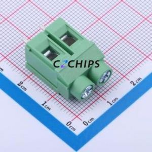DB910-7.5-2P-GN-P Screw Terminal Block Through hole Component (THT),P=7.5mm Connector 1x2P 7.5mm Green Through Hole - Product Image 1