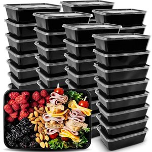 50-Pack Meal Prep Containers 26 OZ Microwavable Reusable <strong>Food</strong> Containers with Lids for <strong>Food</strong> Prepping Disposable Lunch Boxes - Product Image 1
