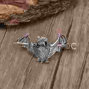 Horquillas para el Cabello con Diseño de Murciélago Gótico Nórdico Vintage para Mujer, Horquilla de Metal Antigua, Adorno de Cabeza Punk Pagano de Bruja, Joyería para el Cabello Vikinga Wicca, Regalo para Mujer - Product Image 2