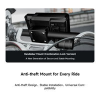 Écran tactile de navigation pour tableau de bord de moto de 6,2 pouces, écran de navigation Android Auto Apple CarPlay, support de rétroviseur