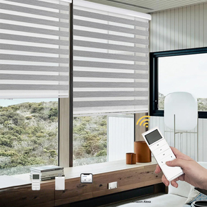 Popular Electric <span class=keywords><strong>Zebra</strong></span> Shade para persianas opacas para el hogar y la habitación con diseño de cebra plisado - Product Image 1