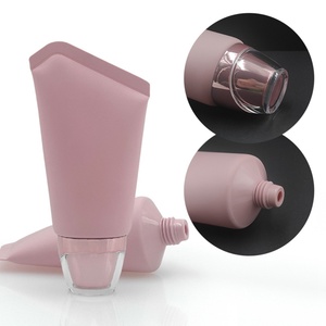Tube souple rose de 50 ml de haute qualité avec logo personnalisé et bouchon à vis vide pour emballage de produits de soin de la peau, nettoyant visage, crème corporelle, après-shampoing - Product Image 2