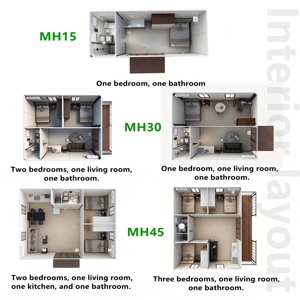 Contenedor Móvil Plegable <span class=keywords><strong>de</strong></span> Lujo, Casa Prefabricada Portátil <span class=keywords><strong>de</strong></span> Acero para <span class=keywords><strong>Playa</strong></span>, Apartamento Modular, Listo para Enviar - Product Image 4