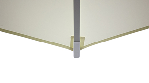 3m nặng không thấm nước có thể gập lại 3x3M phong cách hiện đại đôi ròng rọc dây nhôm ô ngoài trời đồ nội thất sân vườn - Product Image 3