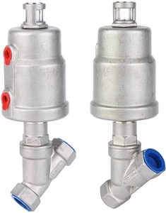 Válvula de Ángulo Neumática de Acero Inoxidable JTAIV 304/316 con Rosca Interna DN15-DN100 1.6MPa Grado Alimenticio - Product Image 1