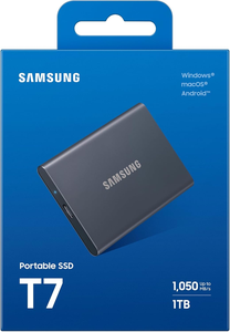SSD Portátil Sam Sung T7 - 2TB - USB 3.2 Gen.2 SSD Externo Cinza Titânio - Product Image 4